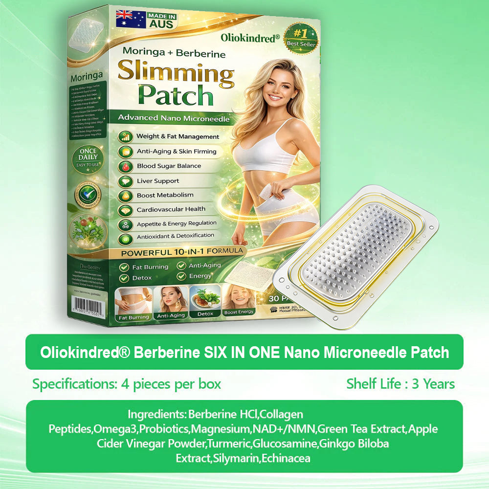 2026 Breakthrough: Lose Stubborn Fat While Keeping Skin Tight – New Oliokindred® BerberineExtract 10-in-1 Nano Microneedle Patch