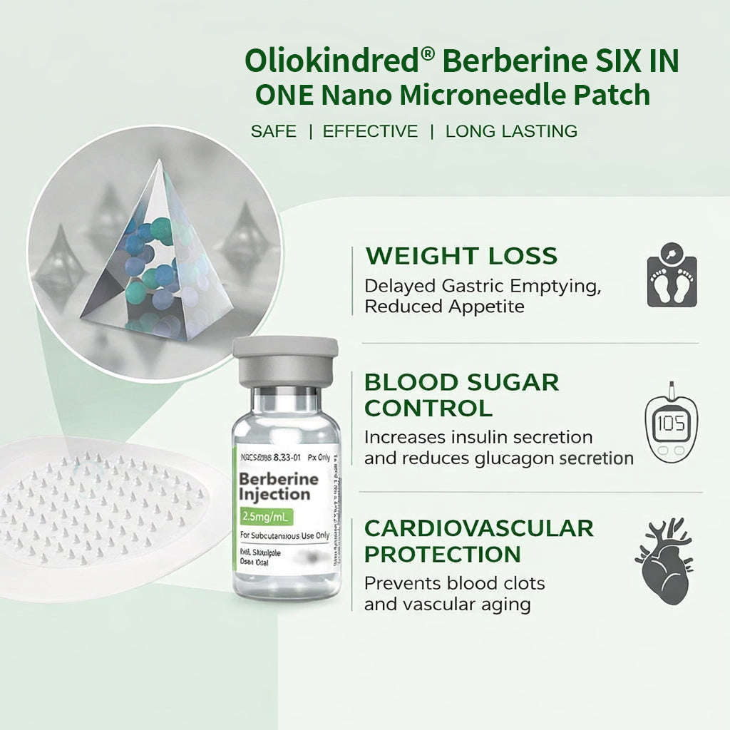2026 Breakthrough: Lose Stubborn Fat While Keeping Skin Tight – New Oliokindred® BerberineExtract 10-in-1 Nano Microneedle Patch