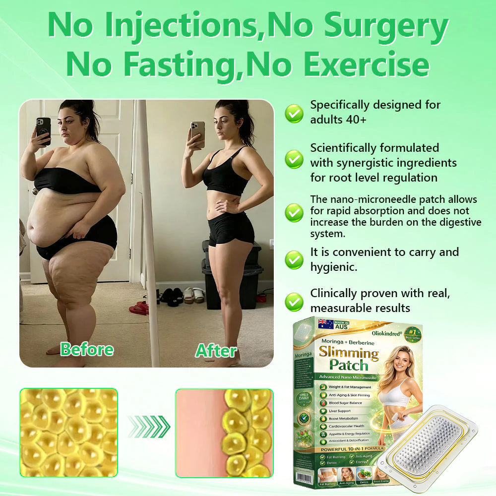 2026 Breakthrough: Lose Stubborn Fat While Keeping Skin Tight – New Oliokindred® BerberineExtract 10-in-1 Nano Microneedle Patch