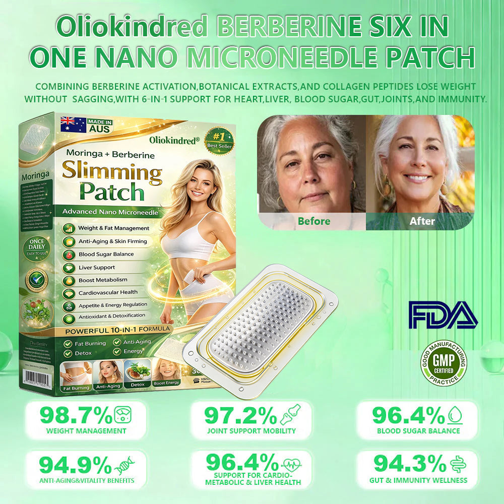 2026 Breakthrough: Lose Stubborn Fat While Keeping Skin Tight – New Oliokindred® BerberineExtract 10-in-1 Nano Microneedle Patch