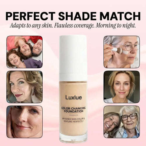 Color Changing Foundation - No more mismatched foundation,Say goodbye to orange face!