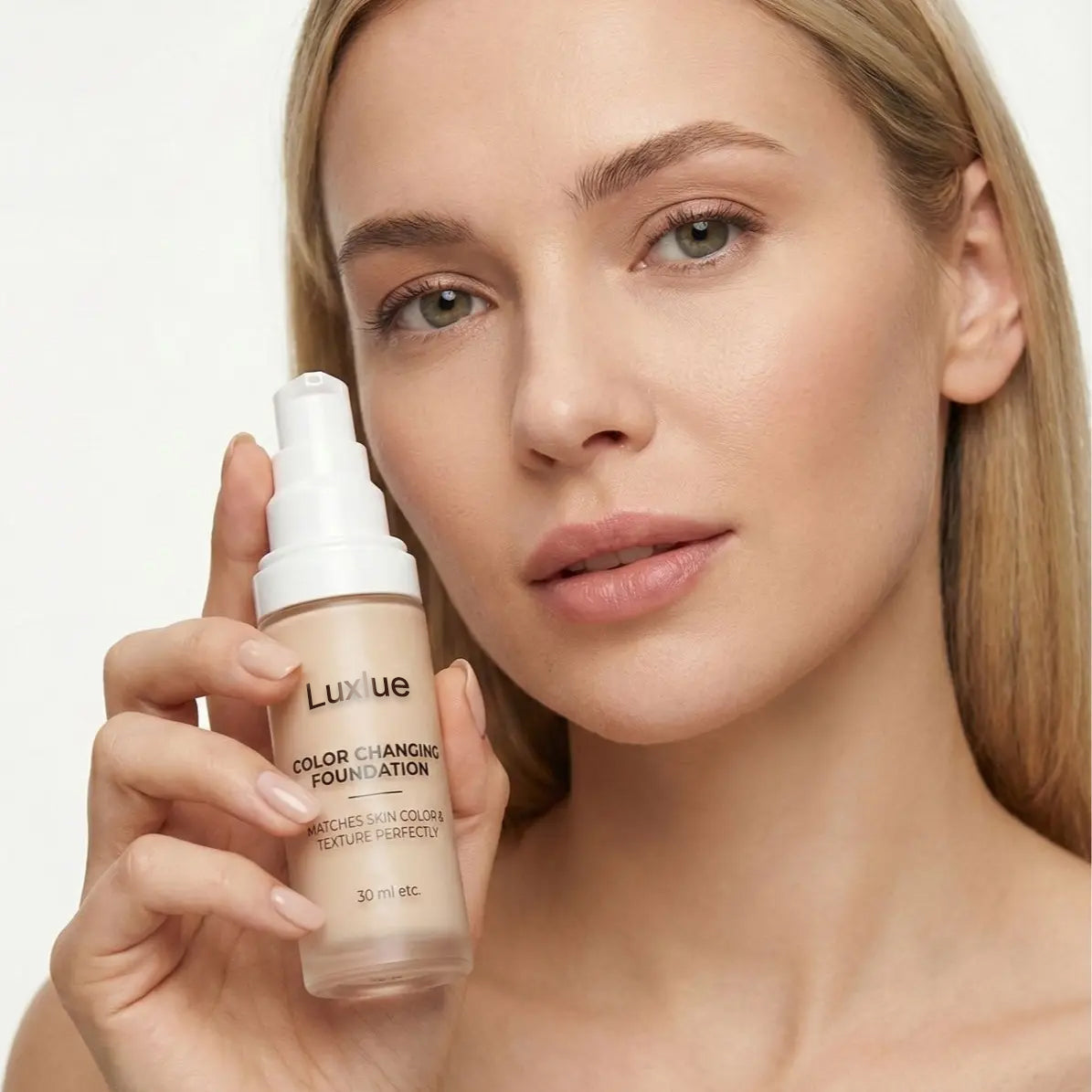 Color Changing Foundation - No more mismatched foundation,Say goodbye to orange face!