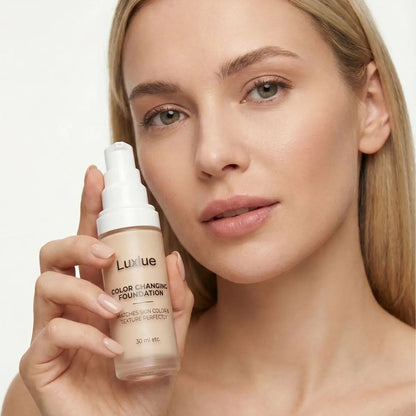 Color Changing Foundation - No more mismatched foundation,Say goodbye to orange face!