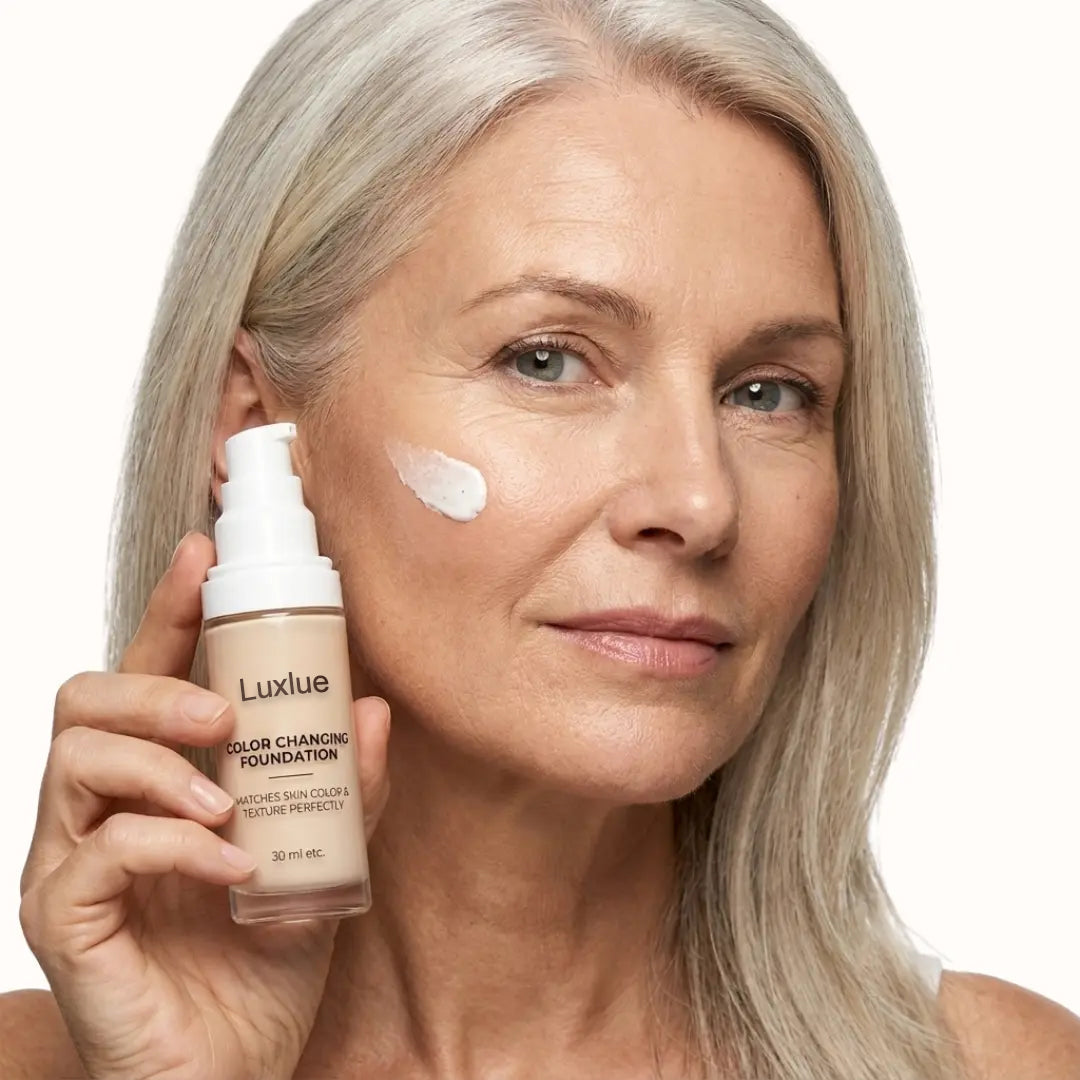 Color Changing Foundation - No more mismatched foundation,Say goodbye to orange face!