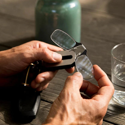 Slim Folding Keychain Reading Glasses - Clips Anywhere, Reads Anytime