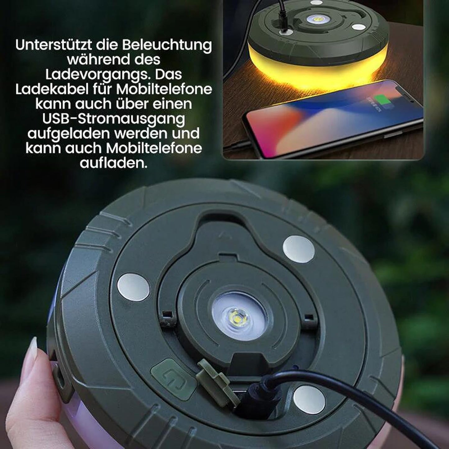 10M LED Camping Fairy Lights – Waterproof USB Rechargeable Tent Lights for Outdoor & Garden ✨