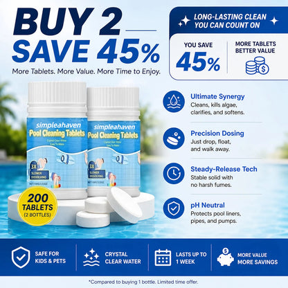 The Next-Gen Pool Purifier is here ✨ 2X Stronger Algae Control, Gentle & Safe for Kids! 👨‍👩‍👧‍👦