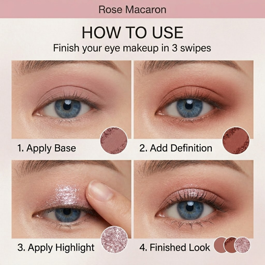 3-in-1 Eyeshadow Trio - Stop carrying 3 palettes for 1 look 💼