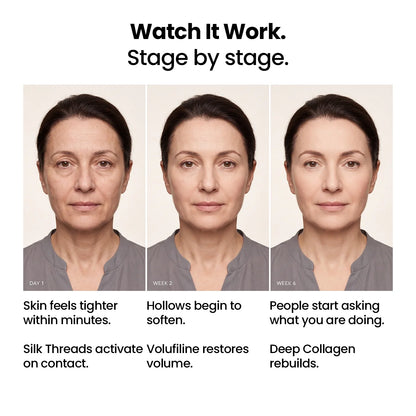 Deep Collagen Silk Ampoule - A non-sticky collagen ampoule that delivers a dewy glow in 30 minutes and visible radiance in 7 days
