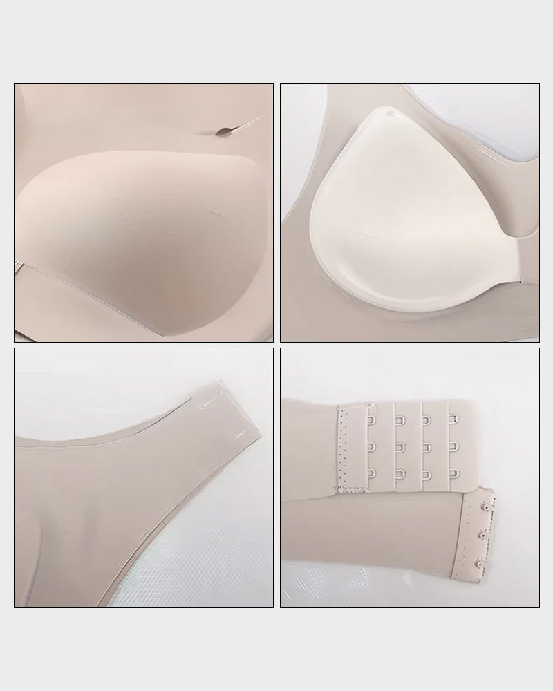 ⏳👍✨Cross Back Front Closure Wireless Posture Support Bra– All-Day Comfort, Breathable & Summer-Ready 💕