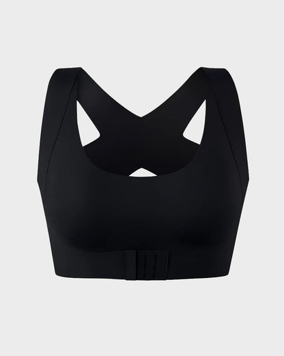 ⏳👍✨Cross Back Front Closure Wireless Posture Support Bra– All-Day Comfort, Breathable & Summer-Ready 💕