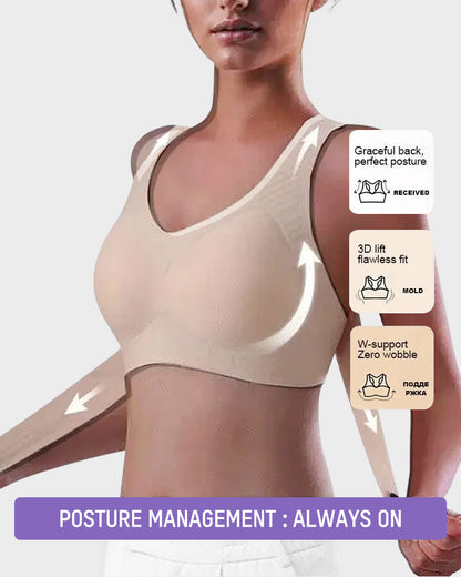 ⏳👍✨Cross Back Front Closure Wireless Posture Support Bra– All-Day Comfort, Breathable & Summer-Ready 💕