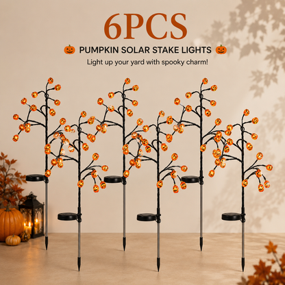 🎃 Pumpkin Solar Stake Lights – Halloween Outdoor Yard Decor