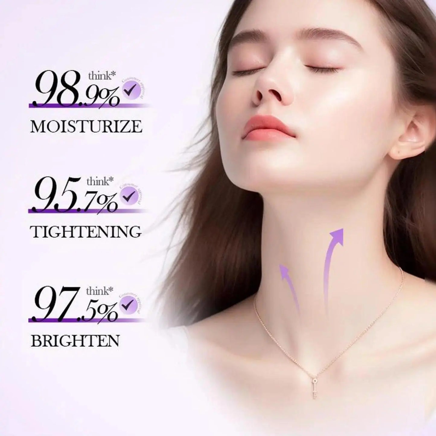 ✨ 5-Roller Collagen Neck Cream | Anti-Wrinkle & Double Chin Reducer