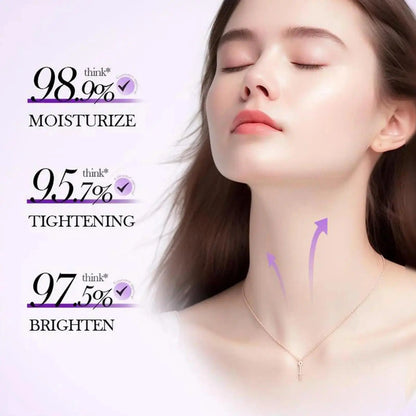 ✨ 5-Roller Collagen Neck Cream | Anti-Wrinkle & Double Chin Reducer