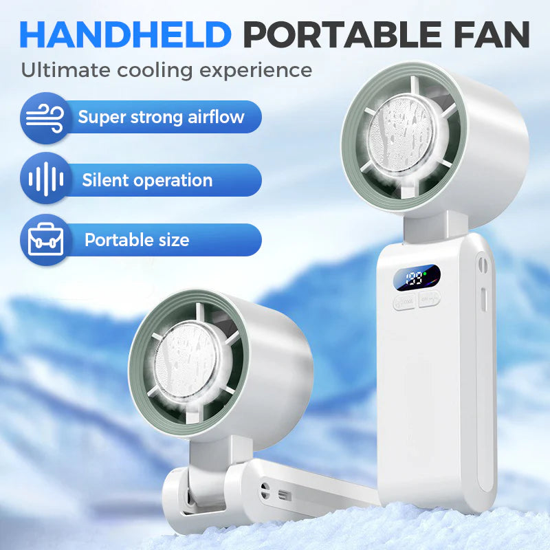 🌬️40% OFF!🧊Handheld Portable Fan with Ice Cooler